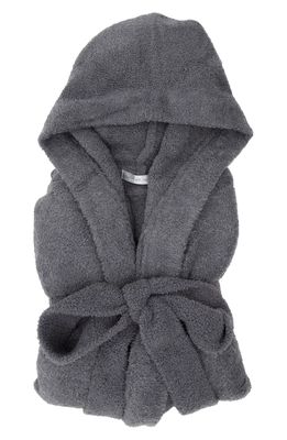 Giraffe at Home Dolce Chenille Hooded Robe in Charcoal