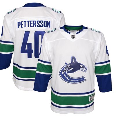 Outerstuff Youth Elias Pettersson White Vancouver Canucks 2019/20 Away Premier Player Jersey