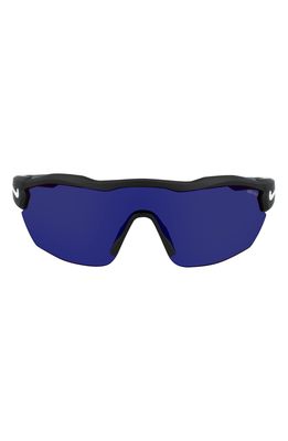 Nike Show X3 Elite 61mm Wraparound Sunglasses in Matte Black /Grey