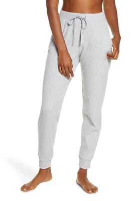Alo Muse Ribbed High Waist Sweatpants in Athletic Heather Grey