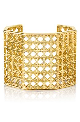 ManLuu Cane Cuff Bracelet in 18K Gold Vermeil
