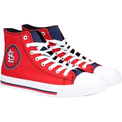 Men's FOCO St. Louis Cardinals High Top Canvas Sneakers in Red