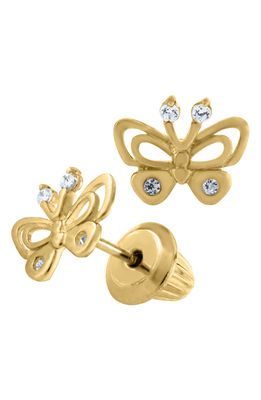 Mignonette 14k Gold Butterfly Earrings