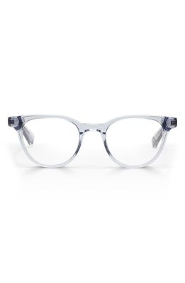 eyebobs Eleanor 45mm Round Reading Glasses in Grey Crystal/Clear