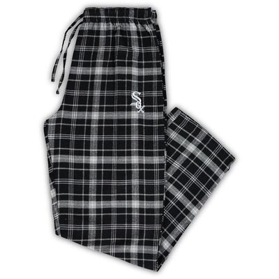 Men's Concepts Sport Black/Gray Chicago White Sox Big & Tall Team Flannel Pants