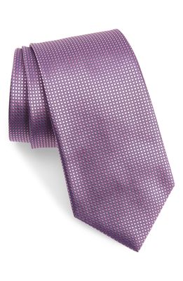 Canali Solid Silk Tie in Pink