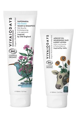 VIVAIODAYS 2-in-1 Wash & Shampoo and Lotion Organic Body Care Duo in Multi
