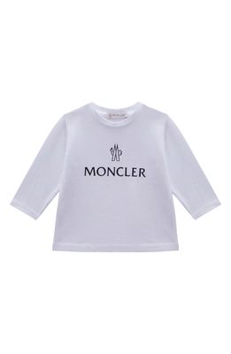 Moncler Kids' Logo Graphic Tee in White