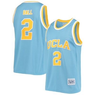 Men's Original Retro Brand Lonzo Ball Blue UCLA Bruins Alumni Basketball Jersey