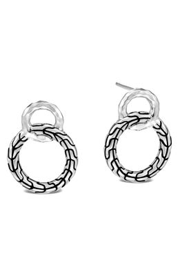 John Hardy Classic Chain Hammered Sterling Silver Earrings