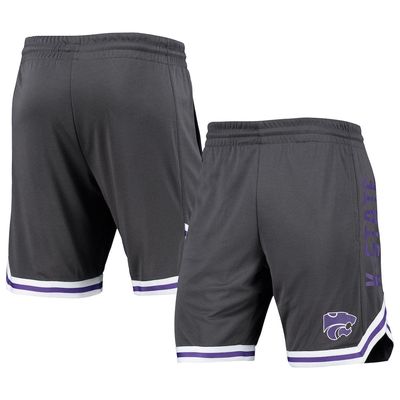 Men's Colosseum Charcoal Kansas State Wildcats Continuity Shorts