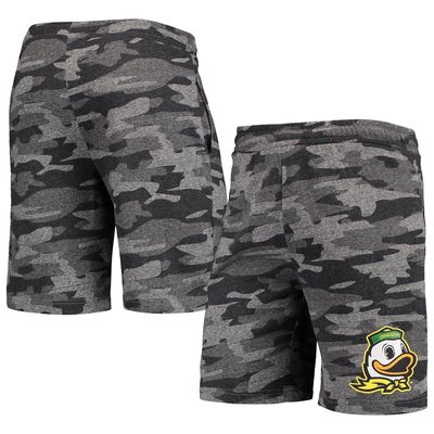 Men's Concepts Sport Charcoal/Gray Oregon Ducks Camo Backup Terry Jam Lounge Shorts