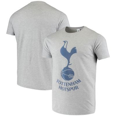 Fifth Sun Men's Heathered Gray Tottenham Hotspur Primary Logo T-Shirt in Heather Gray