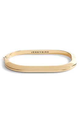 Jenny Bird Cushion Bangle Bracelet in High Polish Gold