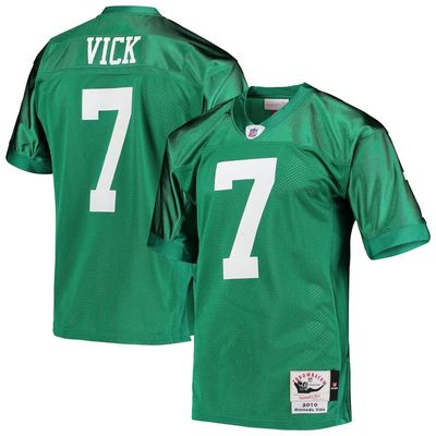 Men's Mitchell & Ness Michael Vick Kelly Green Philadelphia Eagles 2010 Authentic Throwback Retired Player Jersey