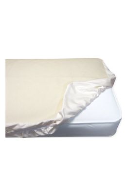 Naturepedic Organic Cotton Waterproof Fitted Crib Protector Pad in Natural