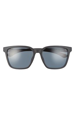 Smith Shoutout Core 57mm Polarized Sunglasses in Matte Black /Polar Gray Green