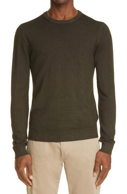 Boglioli Crewneck Wool Sweater in Brown
