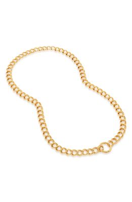 Monica Vinader Groove Curb Chain Necklace in 18Ct Gold Vermeil