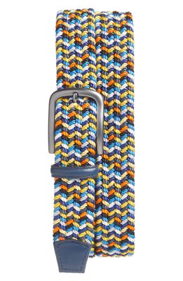 Torino Woven Belt in Navy Multicolor