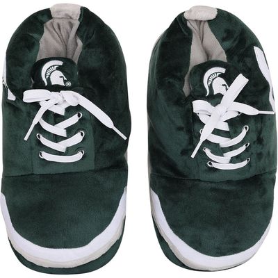 Men's FOCO Michigan State Spartans Plush Sneaker Slippers in Green