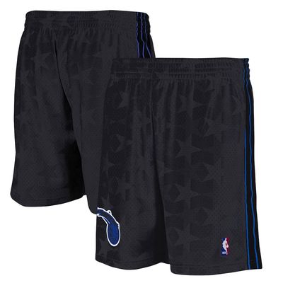 Men's Mitchell & Ness Black Orlando Magic Hardwood Classic Reload Swingman Shorts