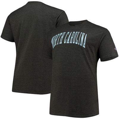 Men's Champion Gray North Carolina Tar Heels Big & Tall Arch Team Logo T-Shirt