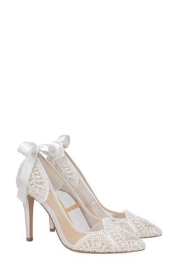 Bella Belle Giselle Pump in Ivory Fabric