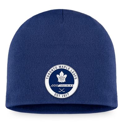 Men's Fanatics Branded Blue Toronto Maple Leafs Authentic Pro Training Camp Practice Beanie