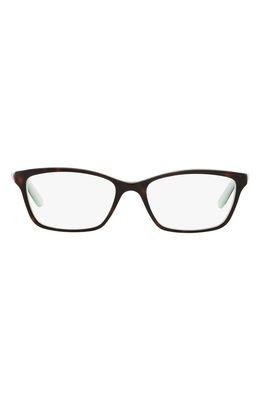 RALPH by Ralph Lauren 52mm Square Optical Glasses in Blue Havana