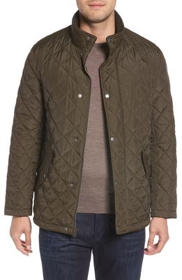 Cole Haan Diamond Quilted Jacket in Olive