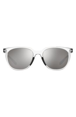 Under Armour 54mm Polarized UACircuit Round Sunglasses in Crystal /Silver Mirror