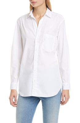 Frank & Eileen Joedy Superfine Cotton Button-Up Shirt in White Piumino