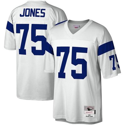 Men's Mitchell & Ness Deacon Jones White Los Angeles Rams 1969 Legacy Replica Jersey