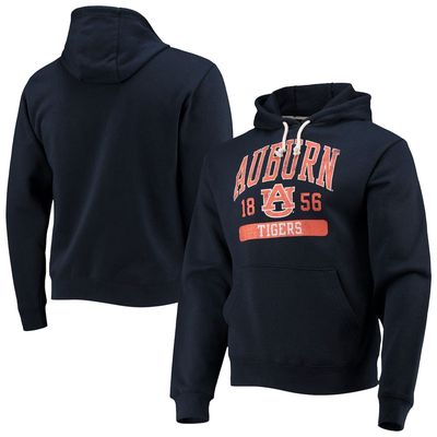 Men's League Collegiate Wear Navy Auburn Tigers Volume Up Essential Fleece Pullover Hoodie