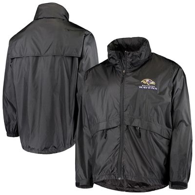 Men's Dunbrooke Black Baltimore Ravens Circle Sportsman Waterproof Packable Full-Zip Jacket