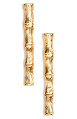 Karine Sultan Linear Drop Earrings in Gold