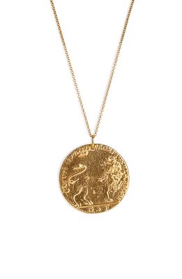 Alighieri Il Leone Medallion Necklace in Gold