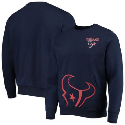 Men's FOCO Navy Houston Texans Pocket Pullover Sweater