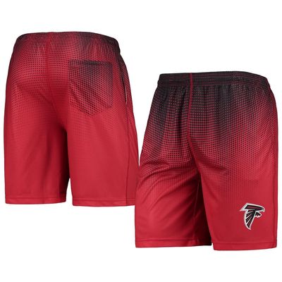 Men's FOCO Red/Black Atlanta Falcons Pixel Gradient Training Shorts