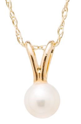 Mignonette Pearl Pendant Necklace in Gold