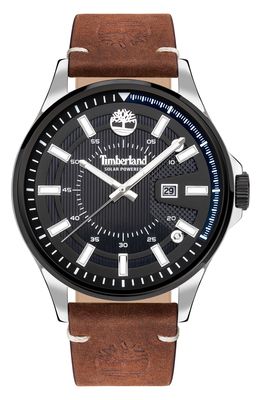 Timberland Bleder Solar Powered Leather Strap Watch