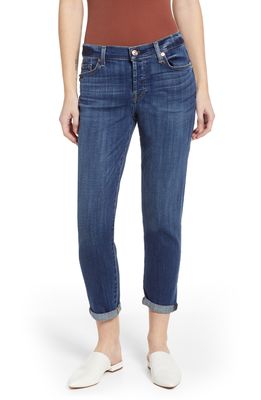 7 For All Mankind Josefina Ankle Boyfriend Jeans in Broken Twill Vanity Clean