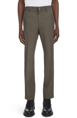 Givenchy Slim Fit Wool Trousers in Brown