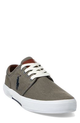 Polo Ralph Lauren Faxon Sneaker in Grey Canvas