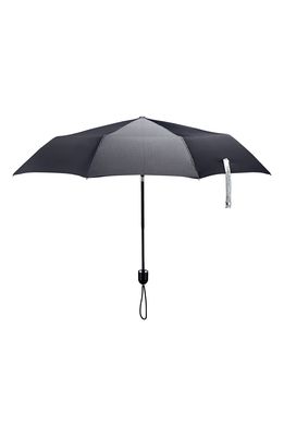 ShedRain Stratus Compact Umbrella in Black/Piano Black