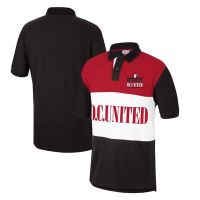 Men's Mitchell & Ness Red D.C. United Since '96 Color Blocked Polo