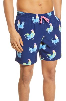 Chubbies The Fowl Plays 7-Inch Swim Trunks in Navy
