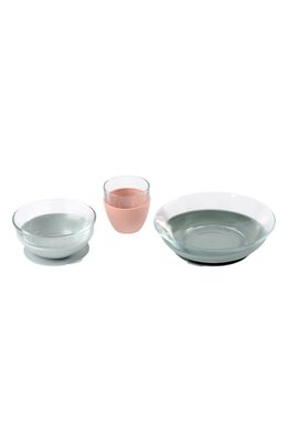 BEABA Glass Meal Set with Suction Pads in Eucalyptus
