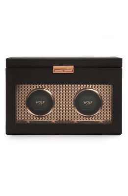 WOLF Axis Double Watch Winder & Case in Copper